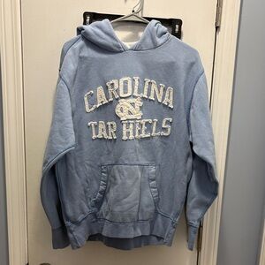 Vintage Carolina Tar Heels Light Blue Hoodie with Logo size large